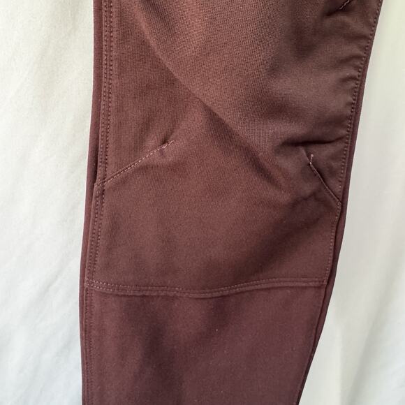 Carhartt Force Fitted Midweight Utility Legging Womens SMALL Brown Zip Pocket - Picture 4 of 13